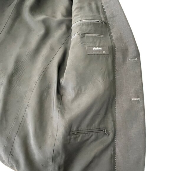 Strellson Wool Suit Charcoal Gray 40 Tall - Picture 7 of 8